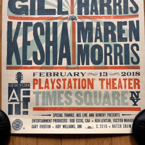 ALL FOR THE HALL Country Music HOF 2018 Poster Vince Gill Kesha Emmylou Harris - Picture 3 of 8